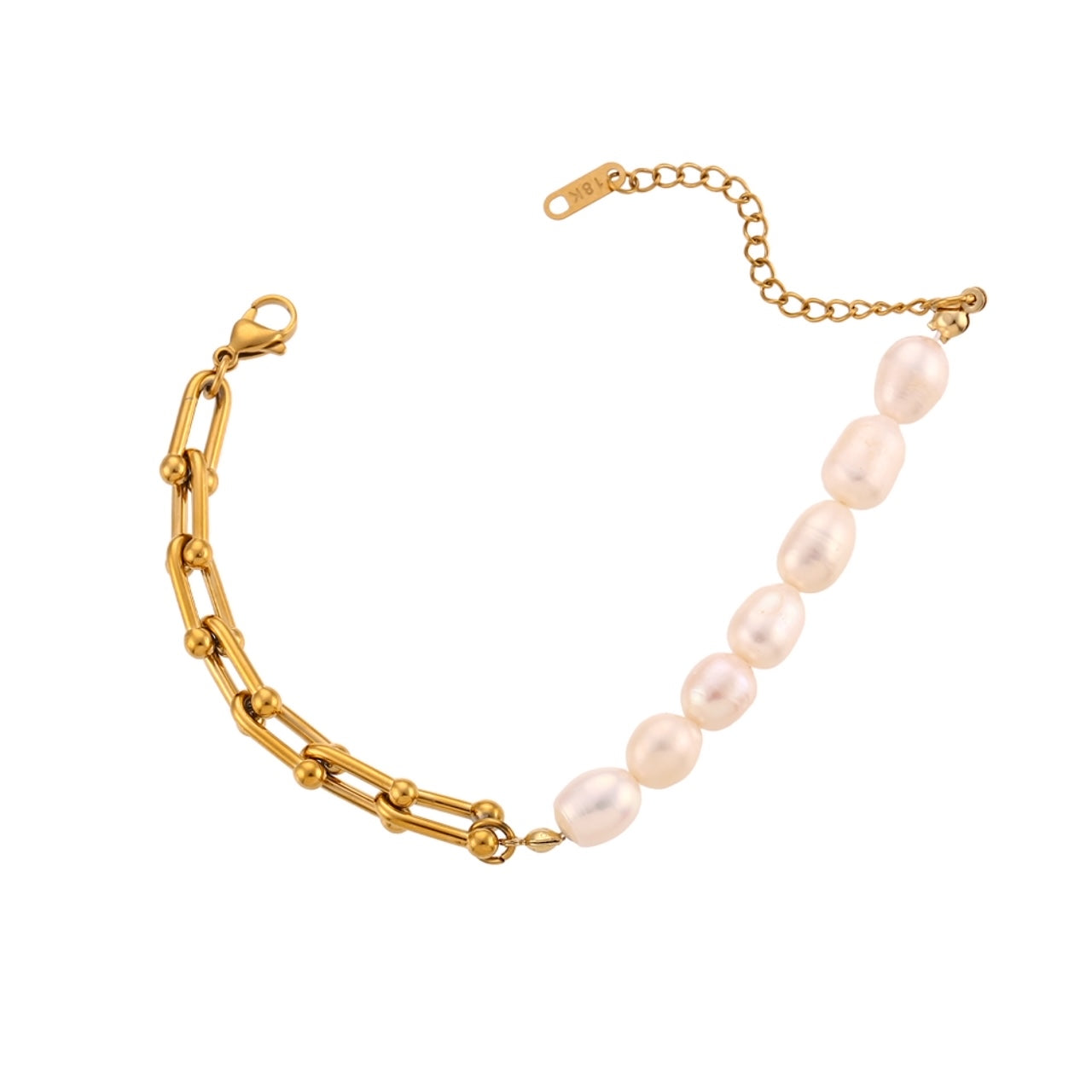 Pulsera Tifany Dorado Perla